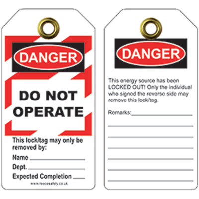 Lockout Tags